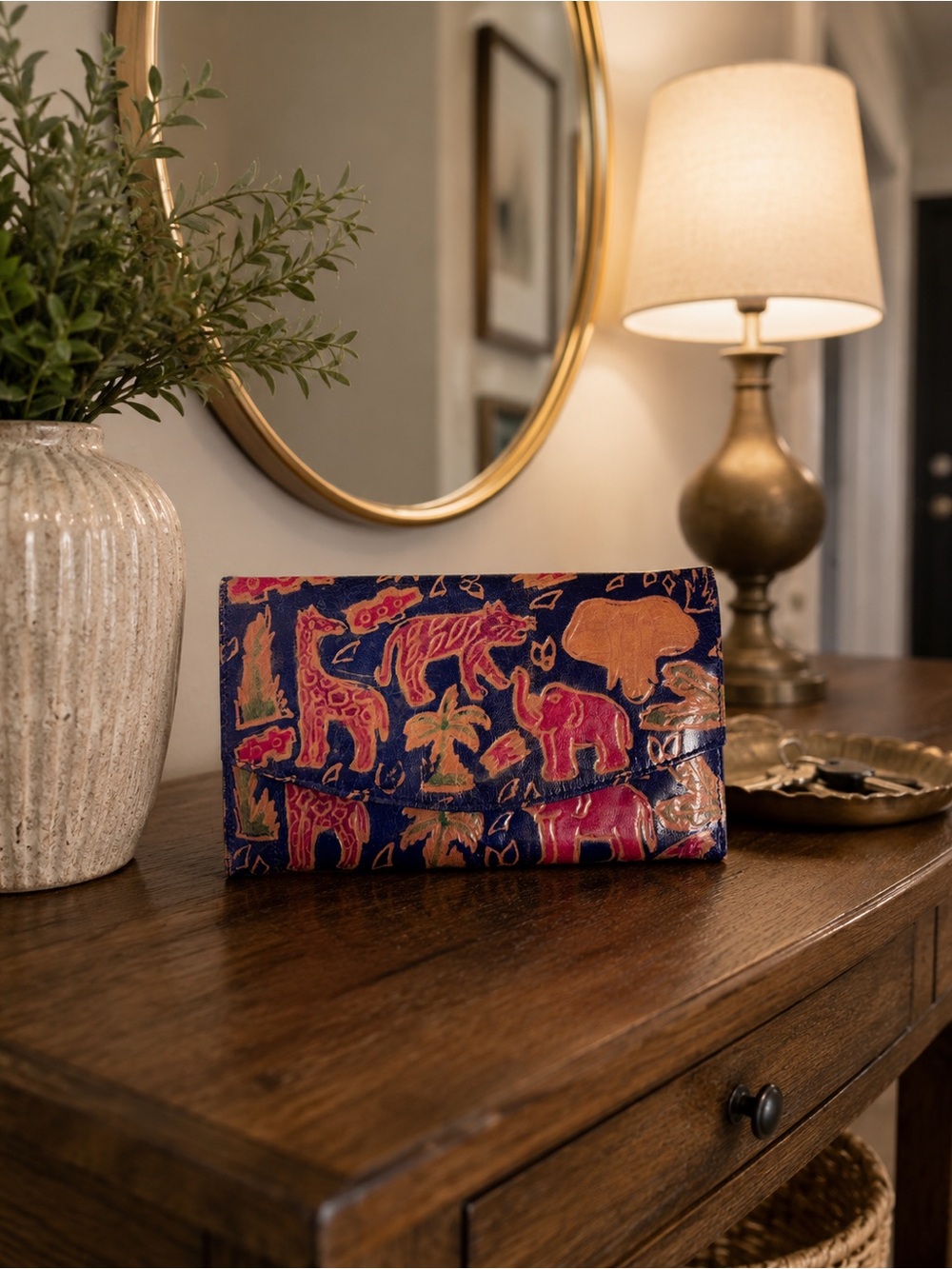 Leather animal Wallet